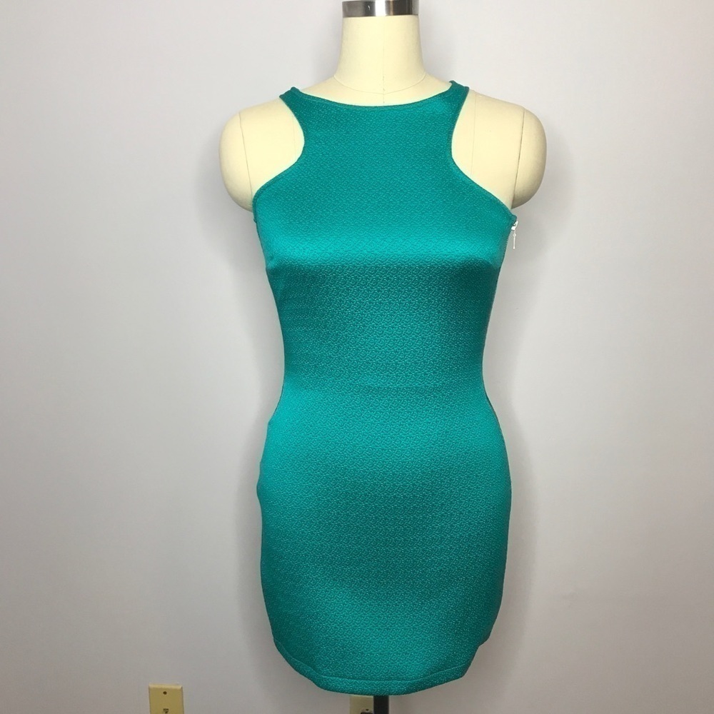 MNG Casual Turquoise Mini Dress- Size Small